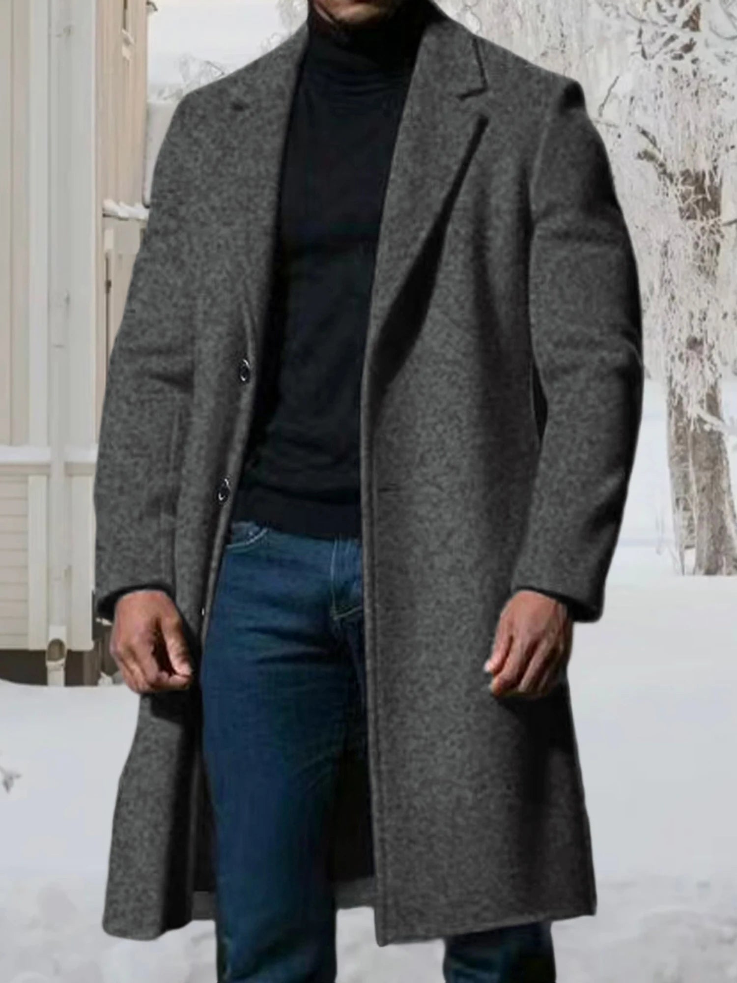 Men’s Classic Wool-Blend Peacoat