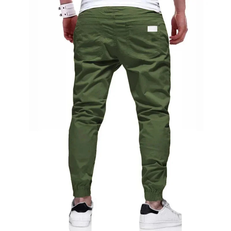 Men’s Loose-Fit Cargo Pants – Casual Woven Trousers