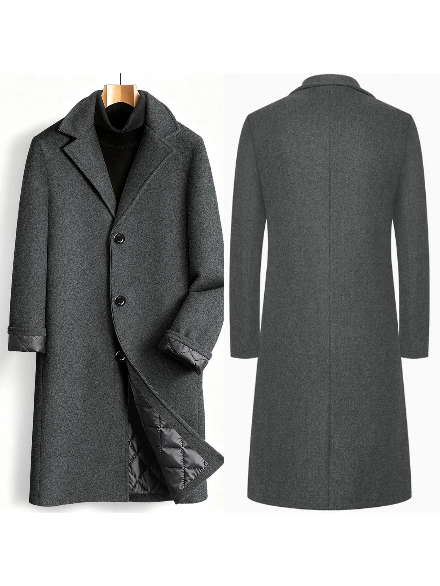 Men’s Classic Wool-Blend Peacoat