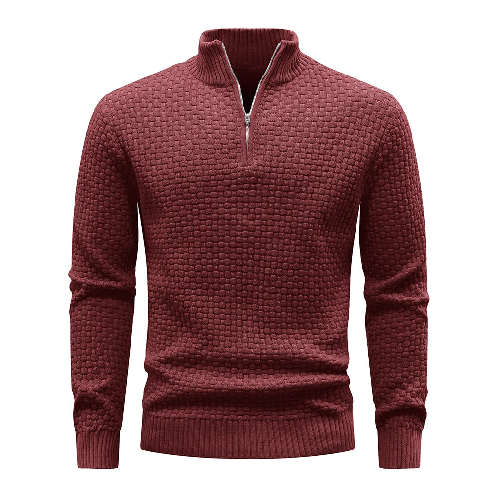 Men’s Quarter-Zip Knit Sweater