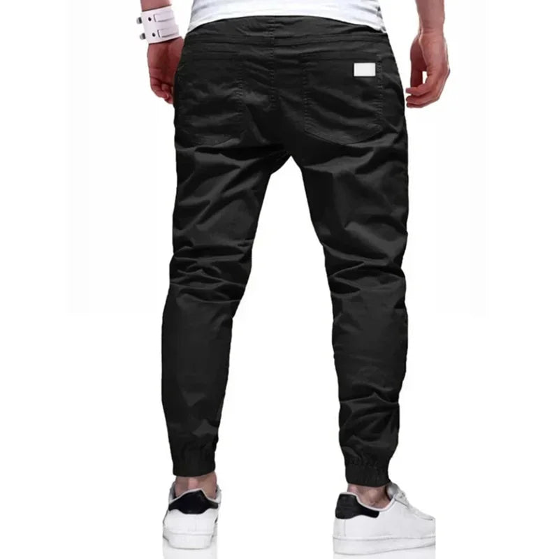 Men’s Loose-Fit Cargo Pants – Casual Woven Trousers
