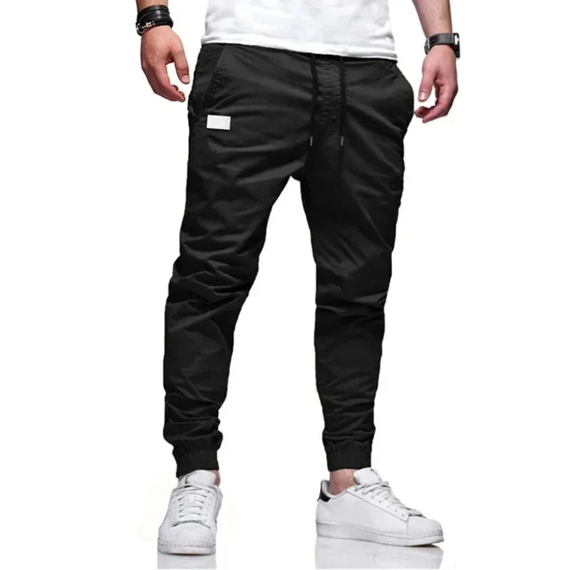 Men’s Loose-Fit Cargo Pants – Casual Woven Trousers