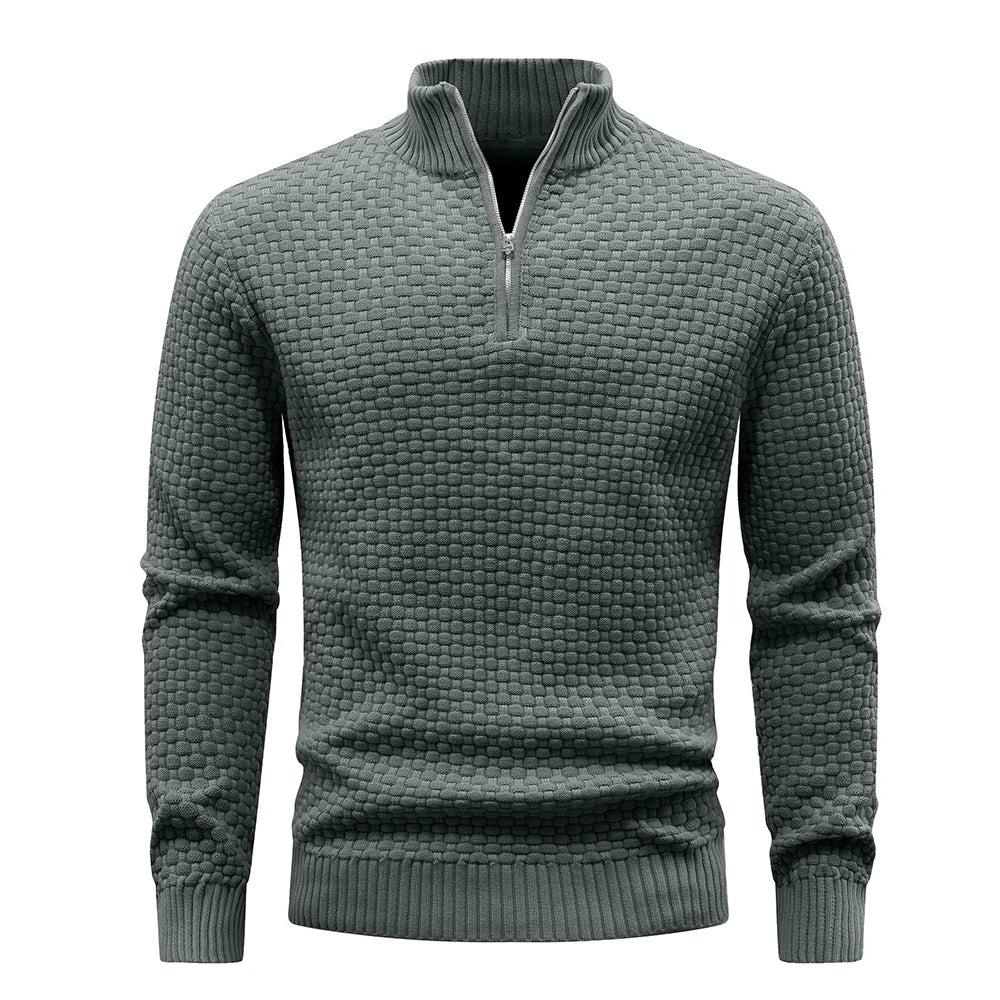Men’s Quarter-Zip Knit Sweater