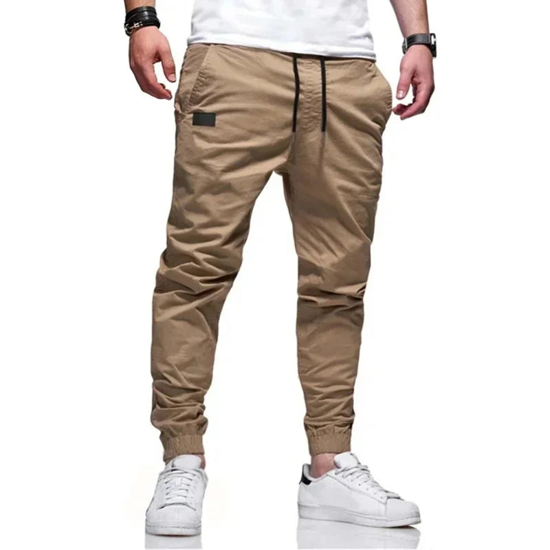 Men’s Loose-Fit Cargo Pants – Casual Woven Trousers