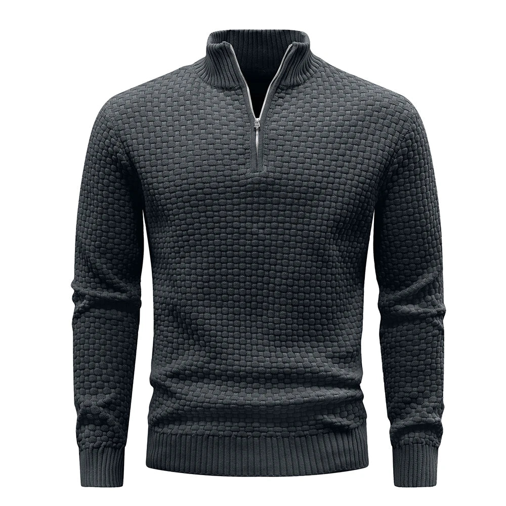 Men’s Quarter-Zip Knit Sweater