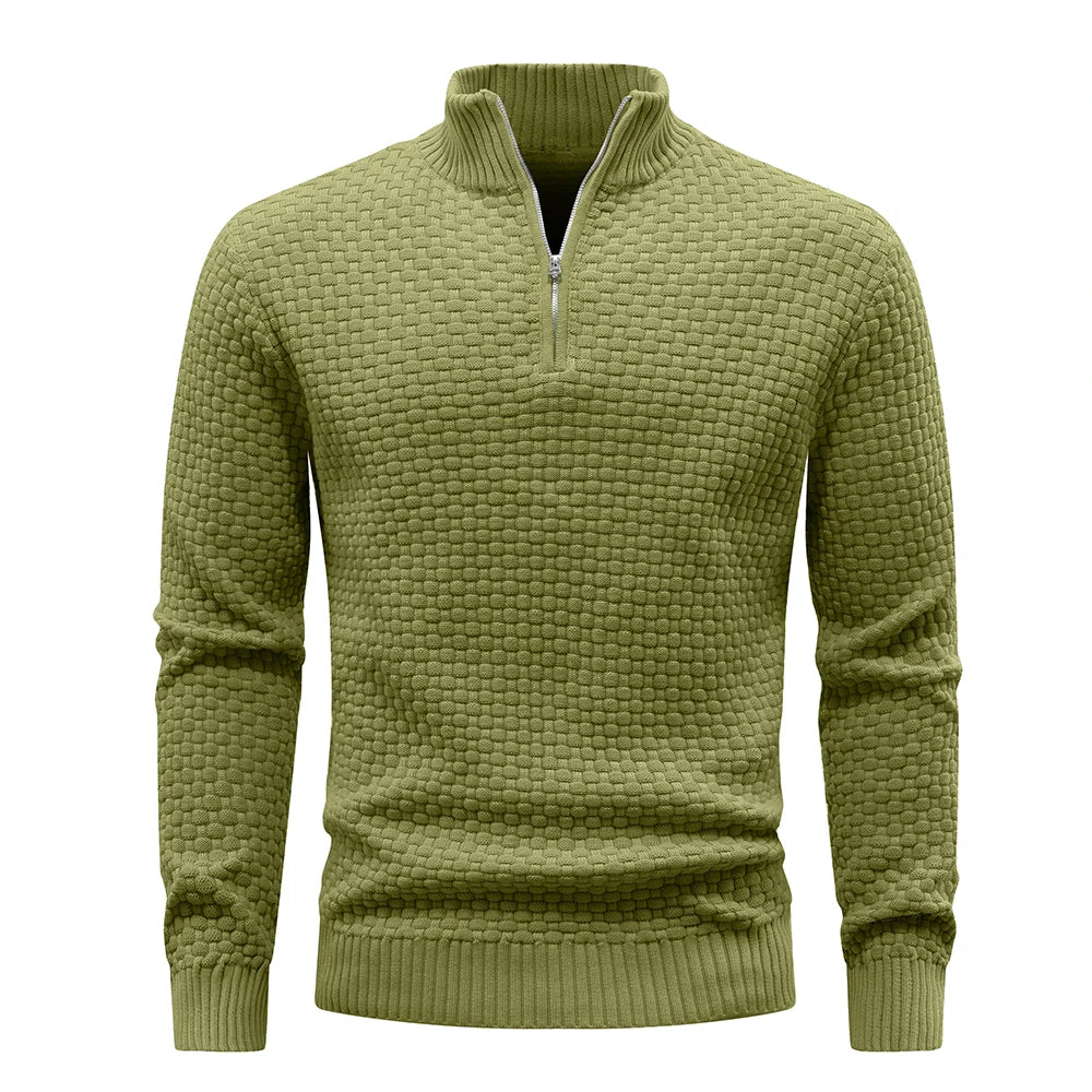 Men’s Quarter-Zip Knit Sweater