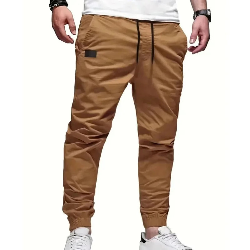 Men’s Loose-Fit Cargo Pants – Casual Woven Trousers