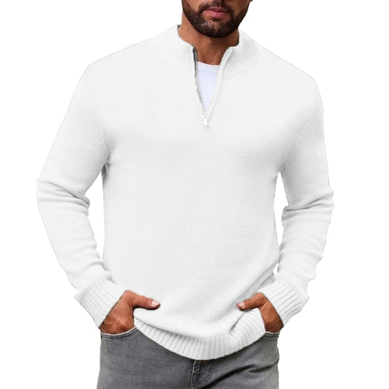 Men’s Quarter-Zip Knit Sweater
