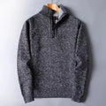 Men’s Thick Mock-Neck Half-Zip Sweater