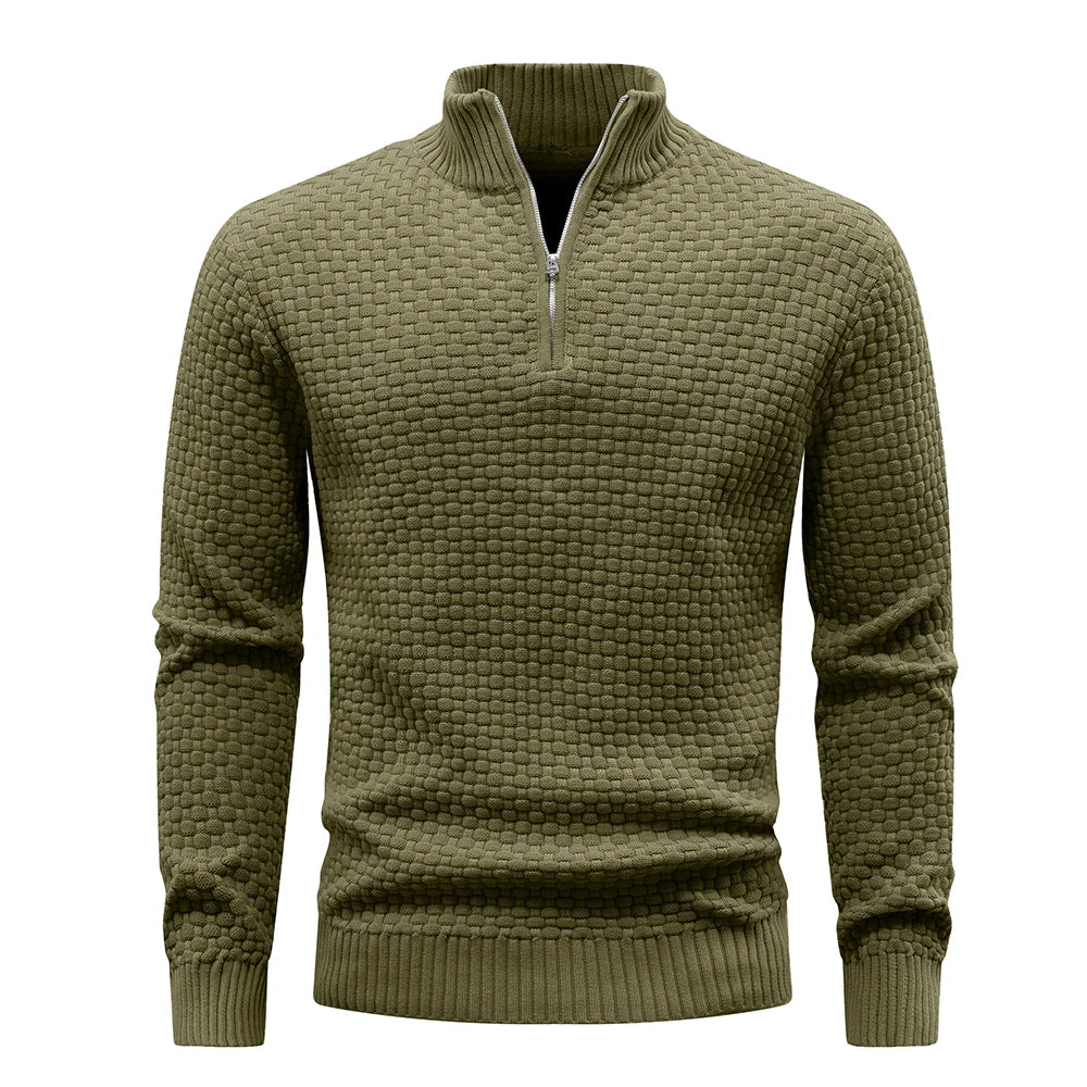 Men’s Quarter-Zip Knit Sweater