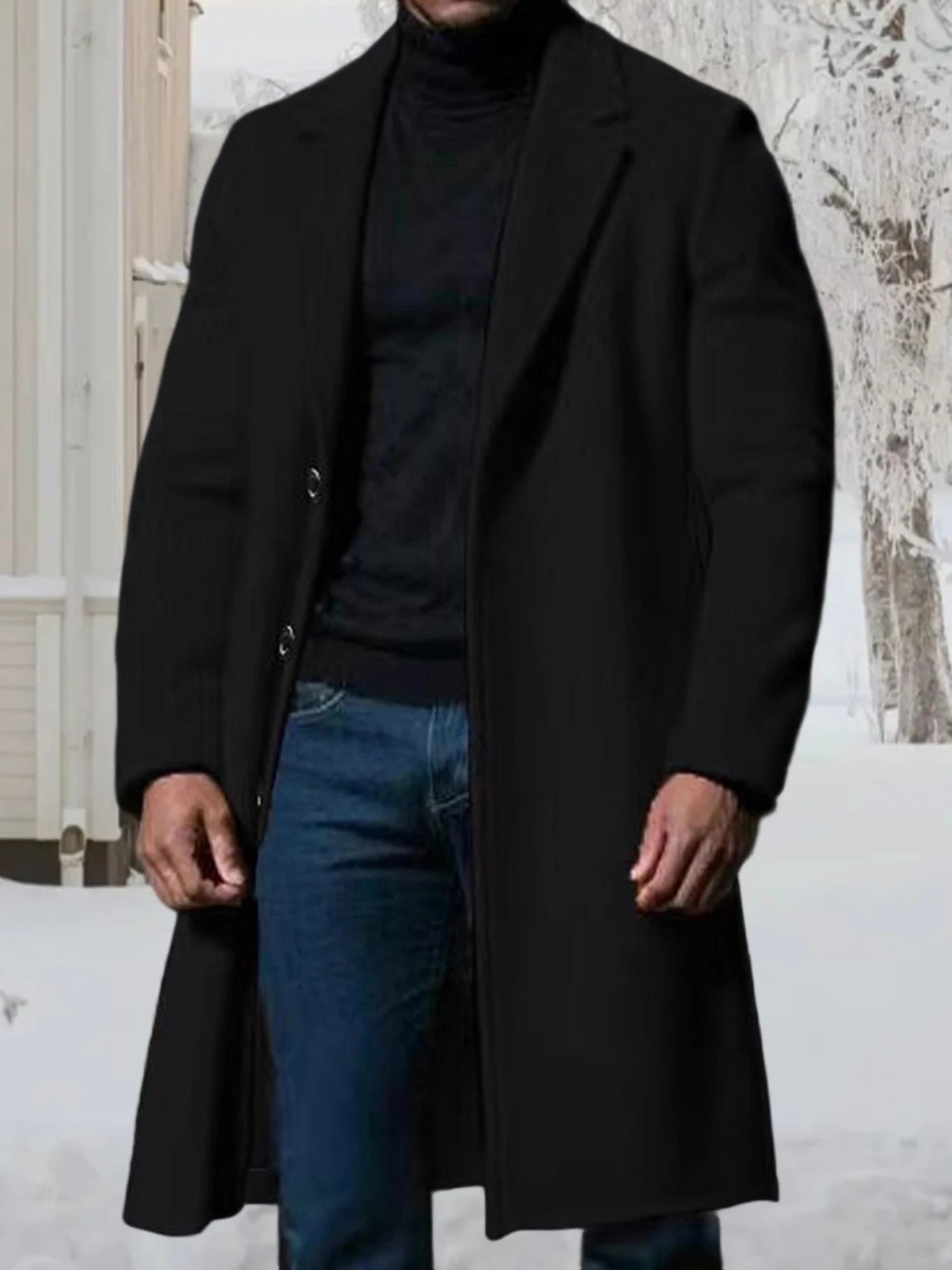 Men’s Classic Wool-Blend Peacoat