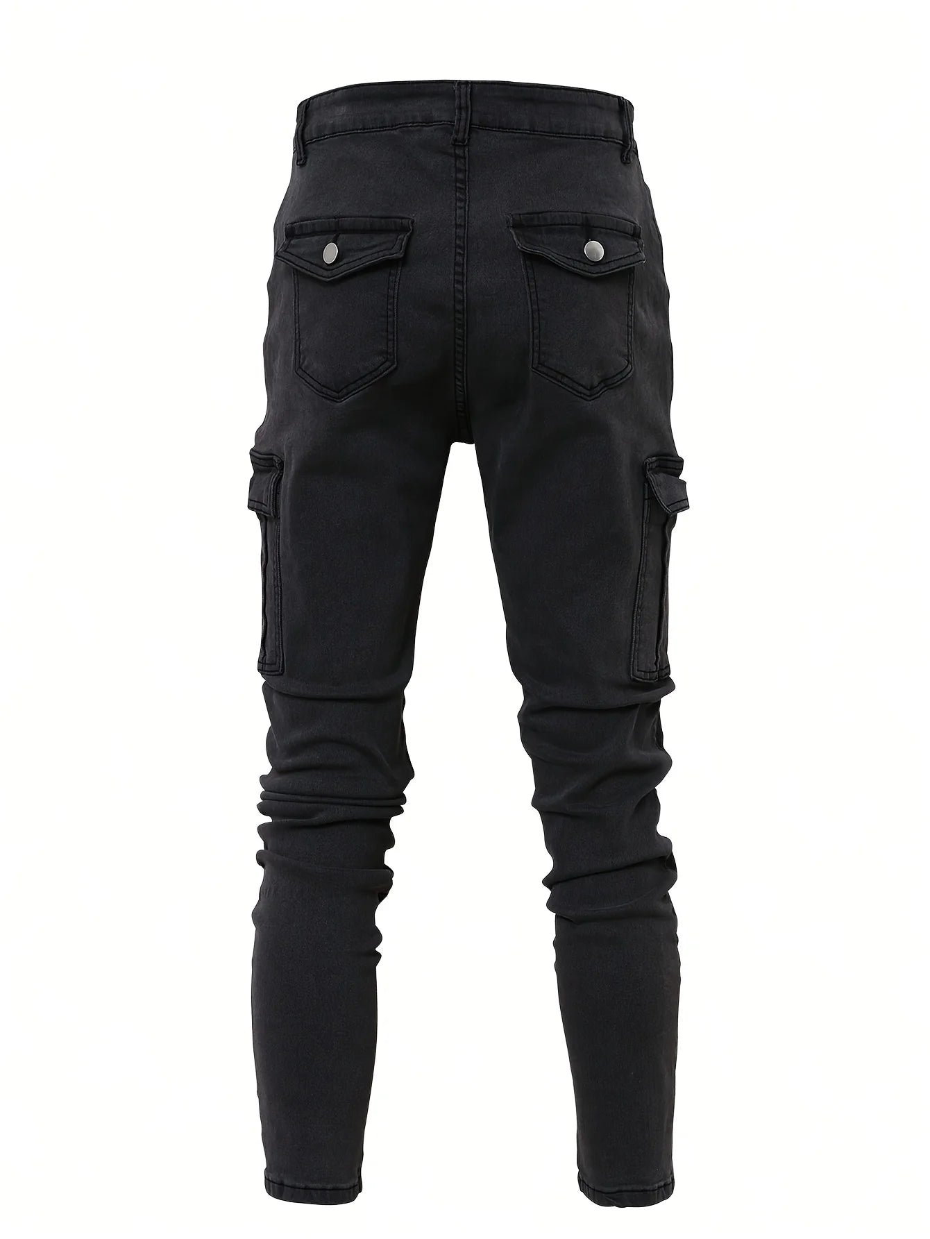 Men’s Straight-Leg Denim Jeans – Casual & Functional