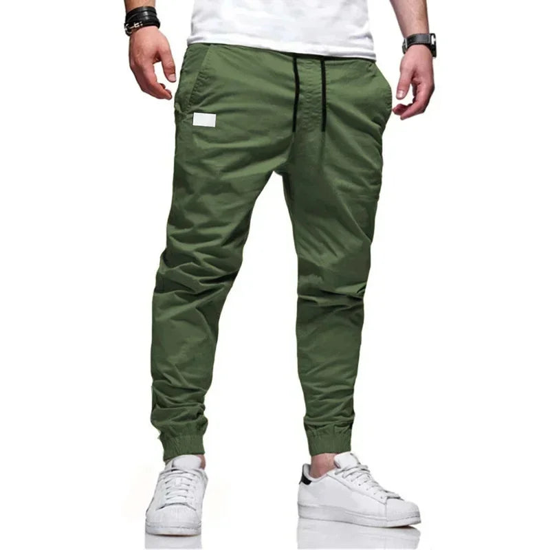 Men’s Loose-Fit Cargo Pants – Casual Woven Trousers