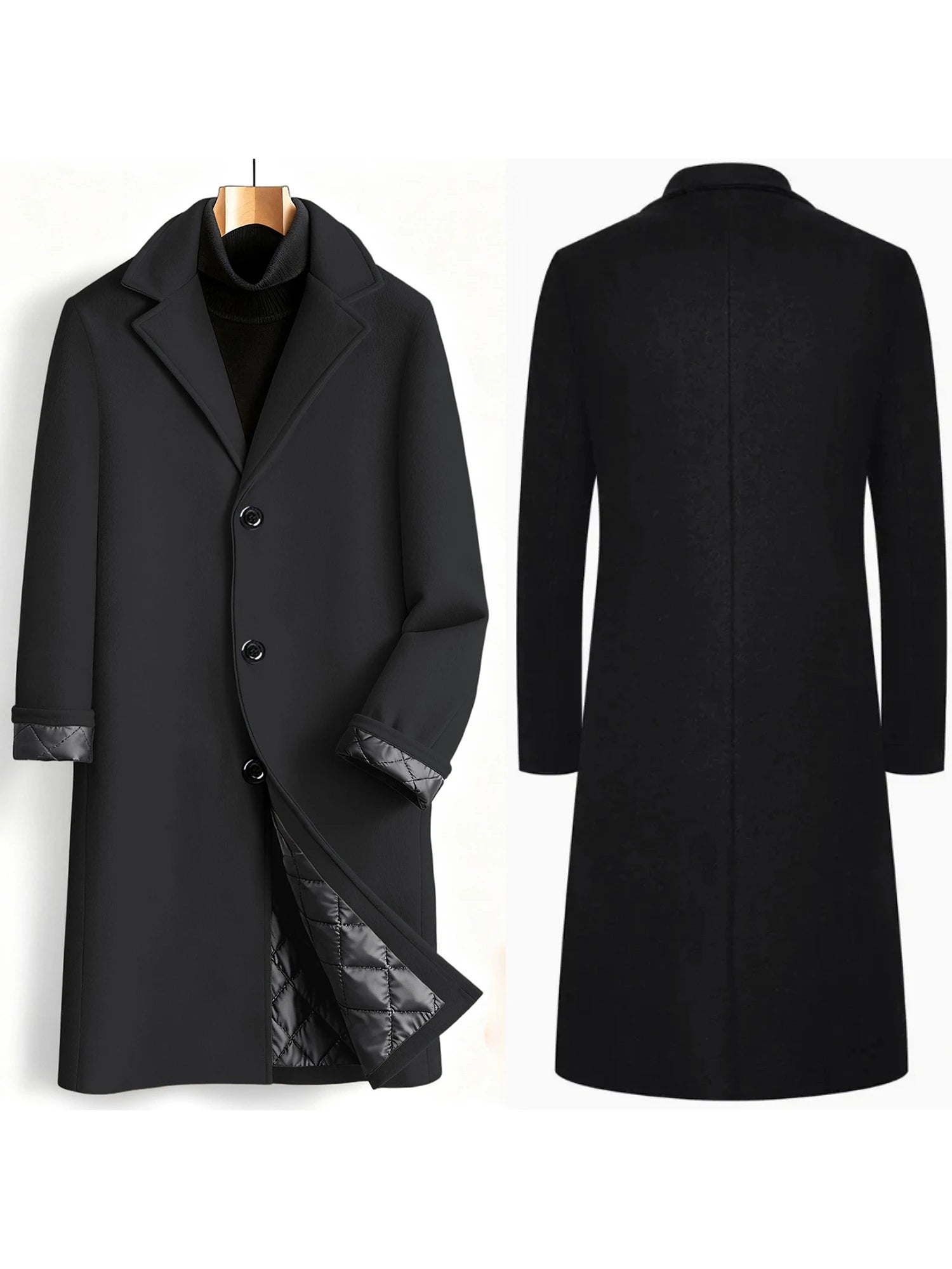Men’s Classic Wool-Blend Peacoat