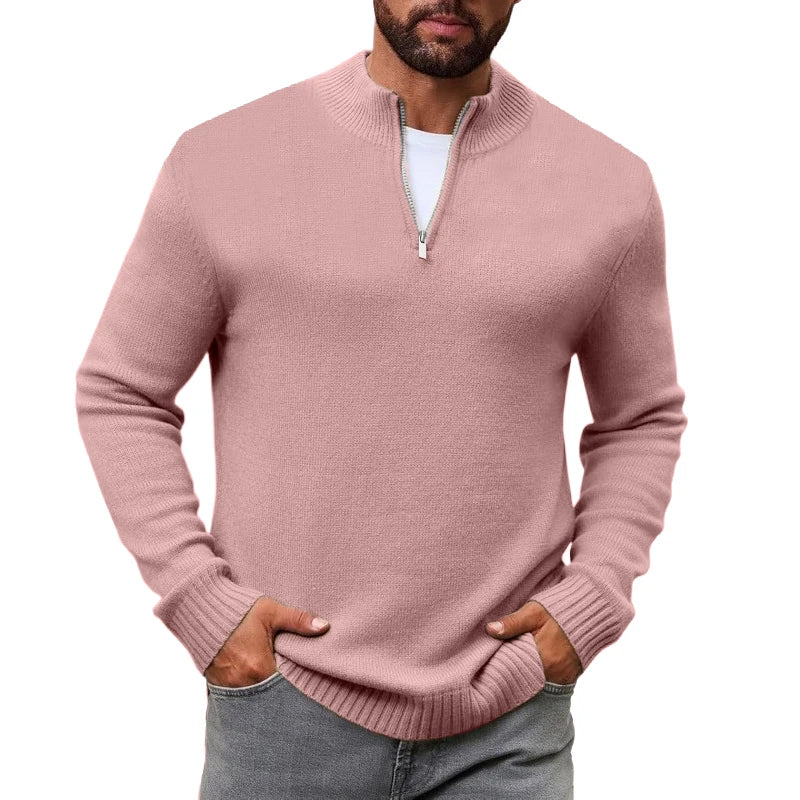 Men’s Quarter-Zip Knit Sweater