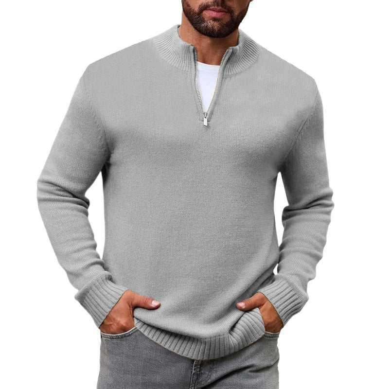 Men’s Quarter-Zip Knit Sweater