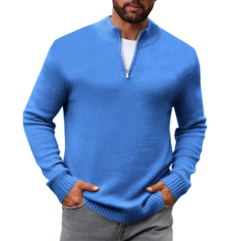Men’s Quarter-Zip Knit Sweater