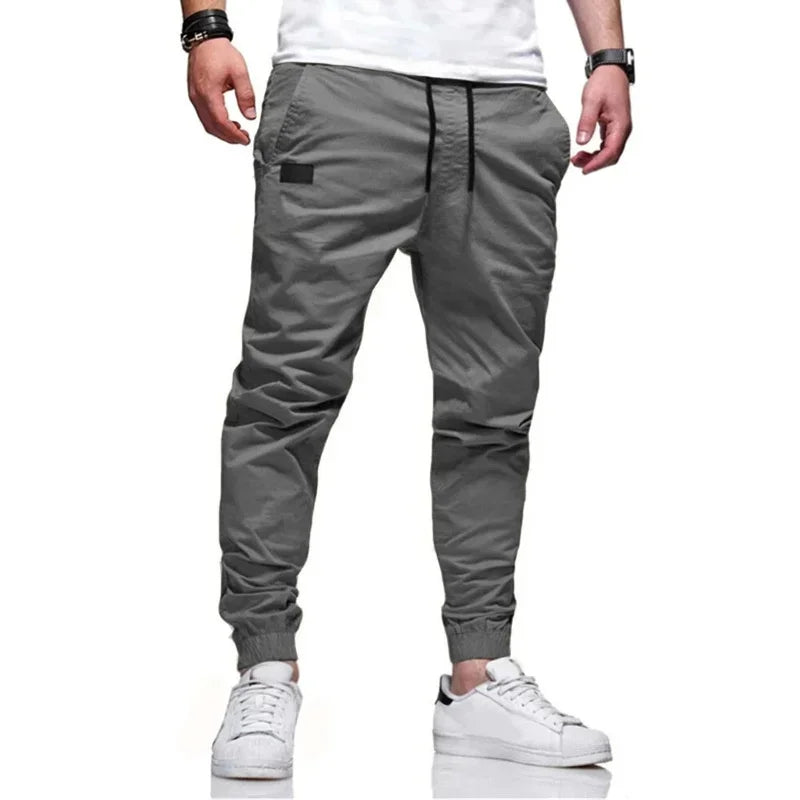 Men’s Loose-Fit Cargo Pants – Casual Woven Trousers